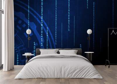 Circuit technology background Wall mural