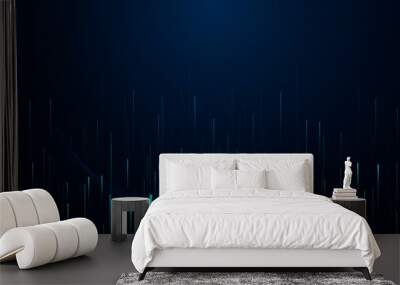 hi-tech digital data abstract design Wall mural