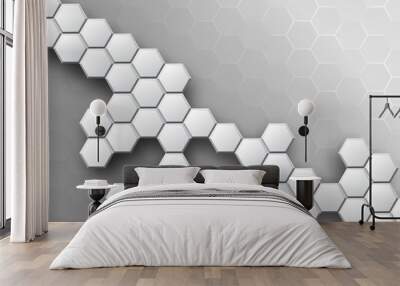 pattern hexagon background abstract Wall mural