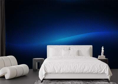 technology background with hi-tech digital Wall mural