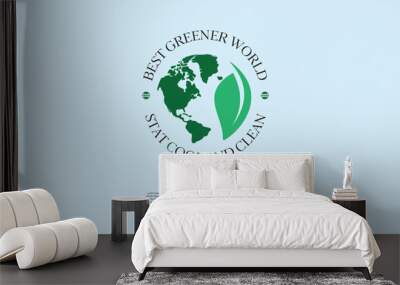 green earth for event or organization branding, free for commercial use Wall mural