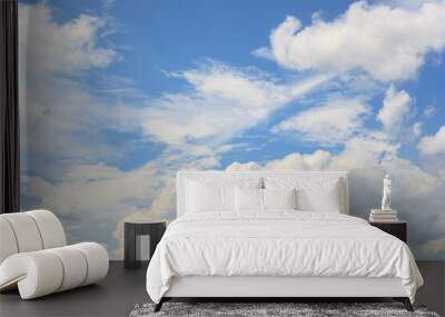 blue sky with white cloud landscape background Wall mural