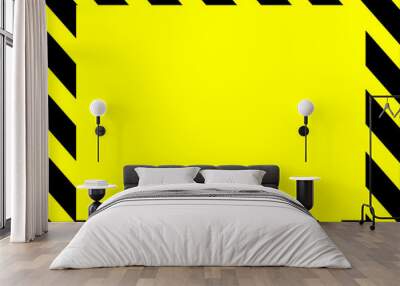 Caution sign blank vector, Road signs, Under construction signs blank vector Wall mural