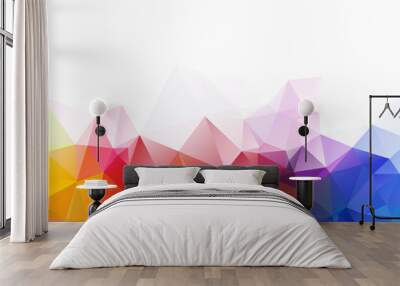 Abstract Geometric backgrounds full Color Wall mural