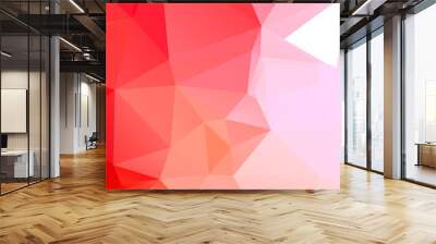 Abstract red geometric background for design Wall mural