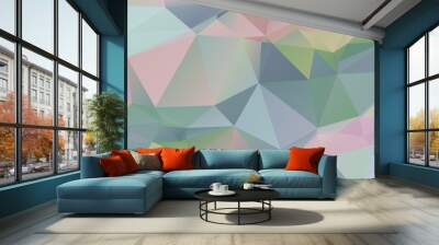 background design Geometric background in Origami style and abstract mosaic with gradient fill Color . rectangle  Wall mural