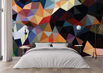 Consisting abstract background consisting of triangles vector il Wall mural