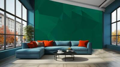 Green gradient vivid abstract design background texture graphic modern Wall mural