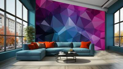 vector abstract design hexagonal background polygonal style Wall mural