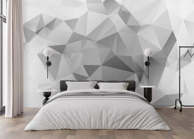 Vector Abstract geometric shape squares and triangles polygonal Wall mural