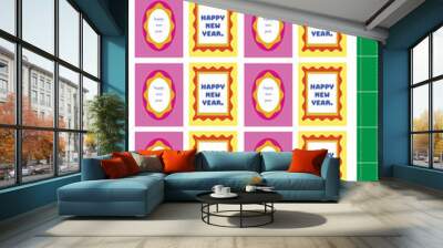 happy new year Wall mural