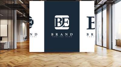 Modern and simple Letter BE Logo, suitable for any business with BE or EB initials. Wall mural