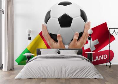 Soccer football competition match, national teams mali vs switzerland Wall mural