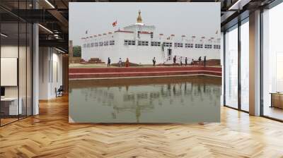 Maya Devi Temple, Lumbini Nepal, the Birthplace of Gautam Buddha Wall mural