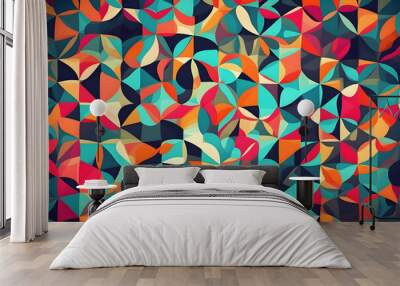 abstract geometric wallpaper Wall mural