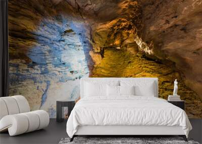 Europe's highest-altitude karst cave at Jungfrau in Switzerland Wall mural