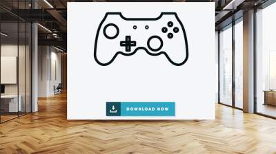 Game controller vector icon Wall mural