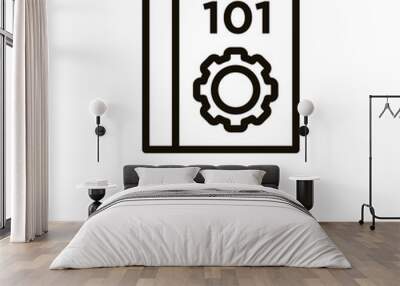 Manual vector icon Wall mural