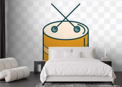 Percussion icon vector Wall mural