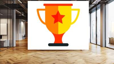 Trophy vector icon Wall mural