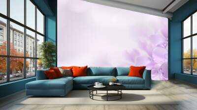 Floral spring background with purple lilac flowers Wall mural