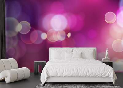 Purlle magic lights background Wall mural