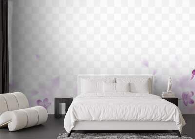 spring background with purple blurred flower petals Wall mural