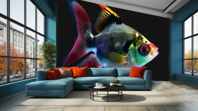 Tetra Fish. Generative AI Wall mural