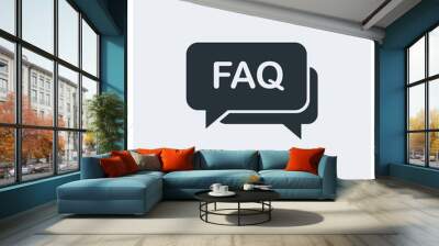 FAQ icon Wall mural