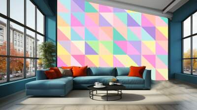 Beautiful Colorful and pastel seamless pattern background, wrapping, wallpaper, webcover Wall mural