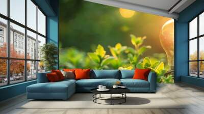 Investing in green technology solutions for energy efficiency Wall mural