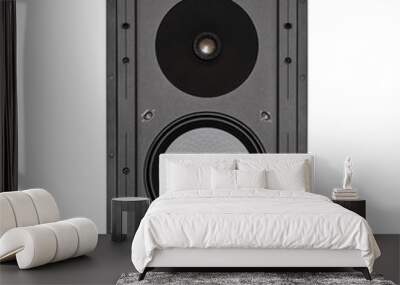 Black audio speaker system Wall mural