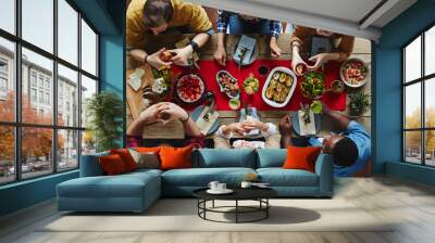 Dining friends Wall mural