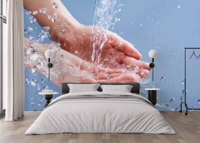 Splashing water Wall mural