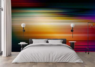 Abstract speed lines with colorful background Wall mural