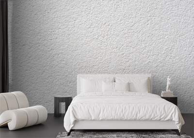 Texture, white textured wall of the house with a large grain. Template Wall mural