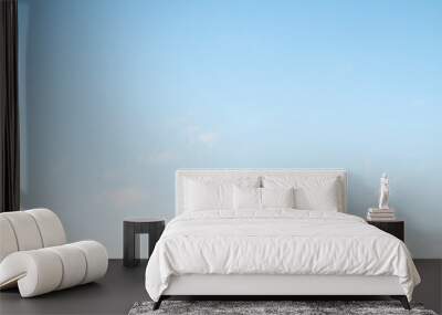 Blue sky as a background on a clear day. Wall mural