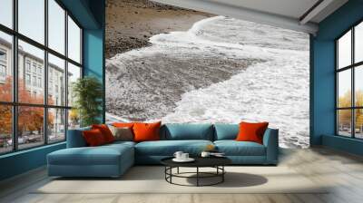 Waves on the seashore, nature. Wall mural