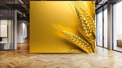 Golden grain ears Wall mural