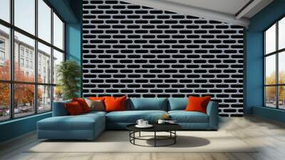 3d material chrome grille grid texture background Wall mural