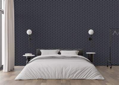 3d material hexagon bulletproof nanosuit metal texture background Wall mural