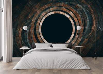 Abstract background with circles Wall mural