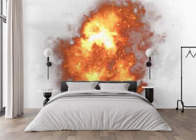 Fire explosion effect element Wall mural