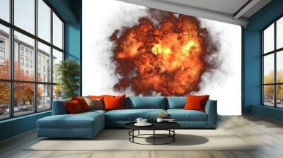 Fire explosion effect element Wall mural