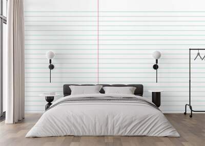 White stripes paper note texture background Wall mural