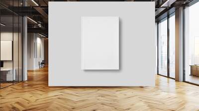 Photorealistic Book Mockup on light grey background. 3D illustration. High Resolution Texture. Mockup template ready for your design.  Wall mural