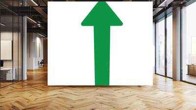 Growing business 3d green arrow on white. Profit arow Vector illustration.Business concept, growing chart. Concept of sales symbol icon with arrow moving up. Economic Arrow With Growing Trend.eps10. Wall mural