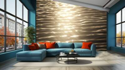 Sunset refection on lake Wall mural