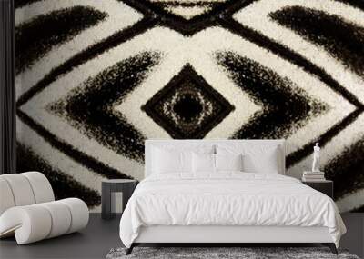 Black and White Background Pattern designed from Birdwing butterfly wings Wall mural