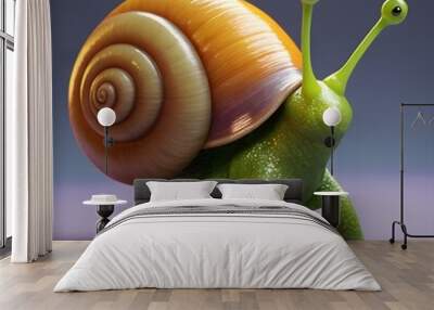 A kind fat snail
 Wall mural